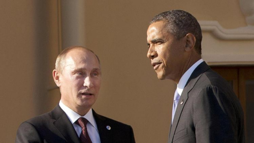 普京向奥巴马祝贺国庆日吁俄美为全球利益合作